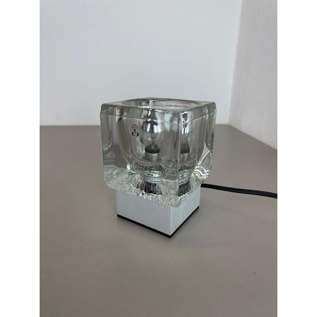 Ice Cube Glass Table Lights from Peill & Putzler, Germany, 1970s, Set of 2 For Sale - Image 11 of 17