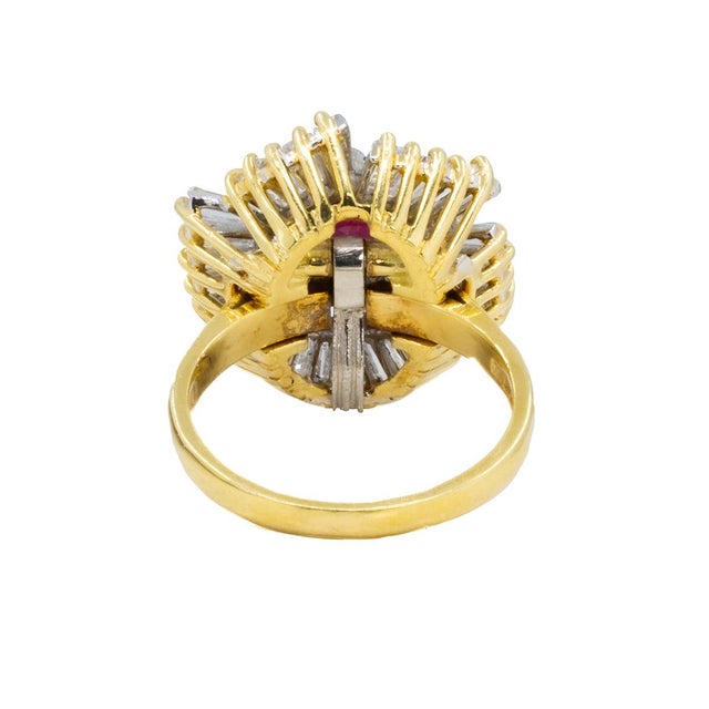 Late 20th Century 18k Ruby Ring, Size 5 For Sale - Image 4 of 4