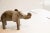 :: Vintage handmade African elephant sculpture. Circa late mid 20th century, though possibly older, this piece has such...