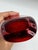 1950s Rare Vintage Orrefors Expo Cased Glass Vase, Nils Landberg Red Art Glass For Sale - Image 5 of 6