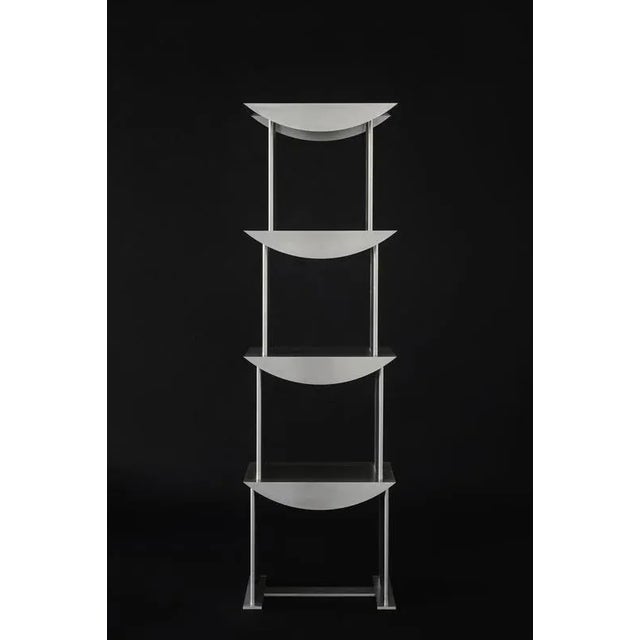 Standing Shelf in Stainless Steel by Sashaxsasha For Sale - Image 11 of 16