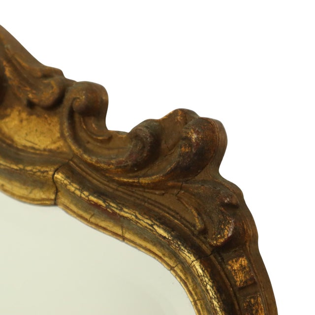 Mid-Century Gold Leaf Mirror from Deknudt, 1950s For Sale - Image 6 of 17