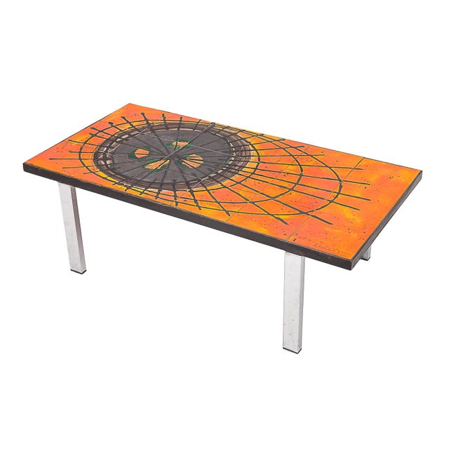 Ceramic Coffee Table by Juliette Belarti, 1970s For Sale - Image 7 of 8