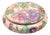 Vintage Chinese Porcelain Trinket Jewelry Box With Flowers For Sale