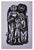 Biblical woodcut by German artist Walter Mellman (1910-2001) "The Holy Family" woodcut on paper. Unsigned, with original...