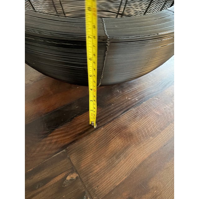 1980s Vintage Postmodern Black Wire 16" Centerpiece Bowl - Circa 1980s For Sale - Image 5 of 10