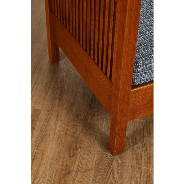 Stickley Mission Collection Oak Spindle Sofa For Sale - Image 9 of 18