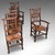Brown 6 Antique Lancashire Dining Chairs, English Beech, Carver, Seat, Edwardian, 1905 For Sale - Image 8 of 12