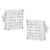 Contemporary 10K White Gold 2ct TDW Princess-Cut Composite Diamond Stud Earring (I-J ,I2-I3) - 2 Pieces For Sale - Image 3 of 6
