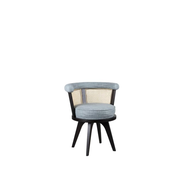 Blue George Dining Chairs by Wood Tailors Club, Set of 4 For Sale - Image 8 of 18