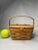 Wood Arts & Crafts Longaberger Handwoven Lidded Basket For Sale - Image 7 of 12