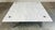 A beautiful and exceptionally rare mid-century modern Carrara marble and chromed steel square cocktail table in the manner...