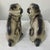 Hollywood Regency Vintage Taiwan Ceramic Pug Dog Figurines – Pair For Sale - Image 3 of 7