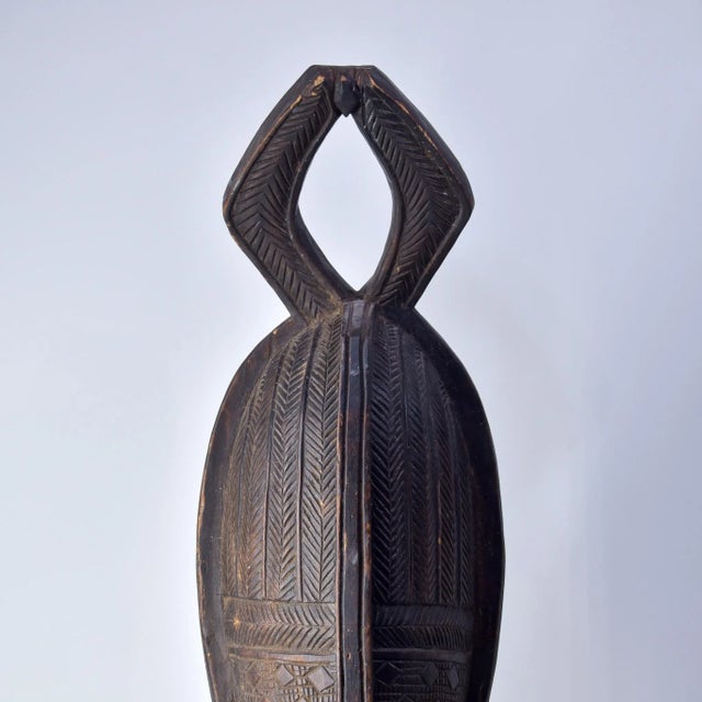 African Antique Wood Mask For Sale - Image 11 of 18