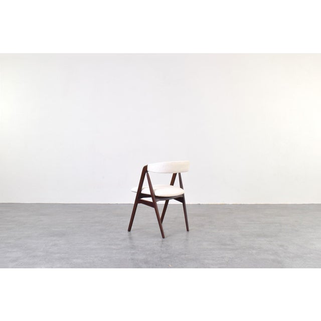 Beige Mid-Century Modern Danish Teak Dining Chairs by Th. Harlev for Farstrup, 1960s, Set of 4 For Sale - Image 8 of 13