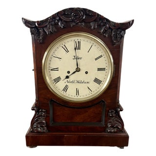Antique 19th Century Mahogany Bracket Clock, 1860 For Sale