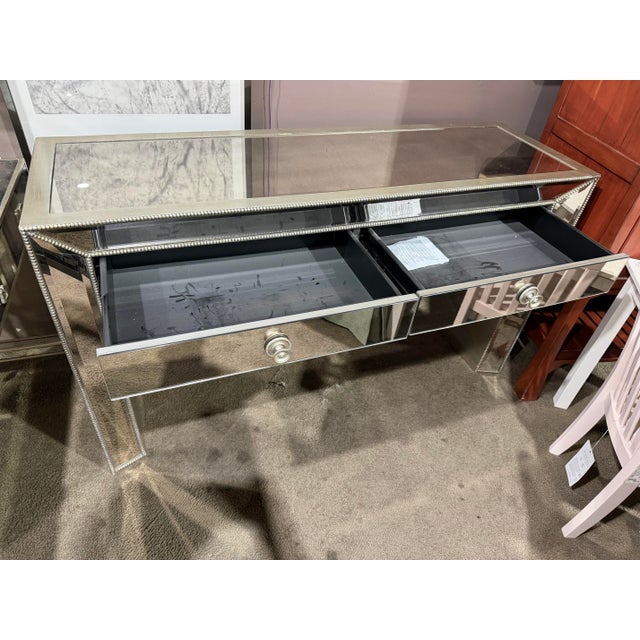 Early 21st Century Mirrored Entry Table For Sale - Image 5 of 6