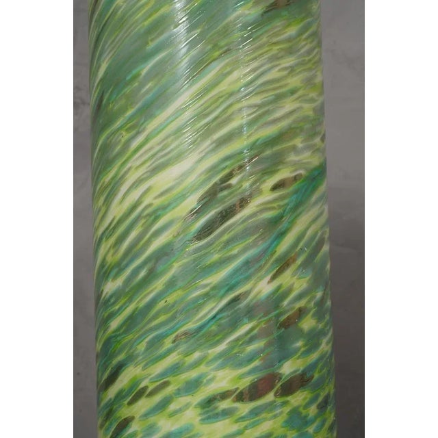 Green & Blue Murano Glass Table Lamp, 1980s For Sale - Image 4 of 10