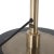 Metal Luna Bella Torchiere Floor Lamp - Matte Black & Gold-Leaf Shade, Weathered Brass, Black Marble Base, Dimmer For Sale - Image 7 of 12