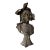 Antique French Art Nouveau Cast Iron Bust of a "Coquette" After Pablo Rigual For Sale