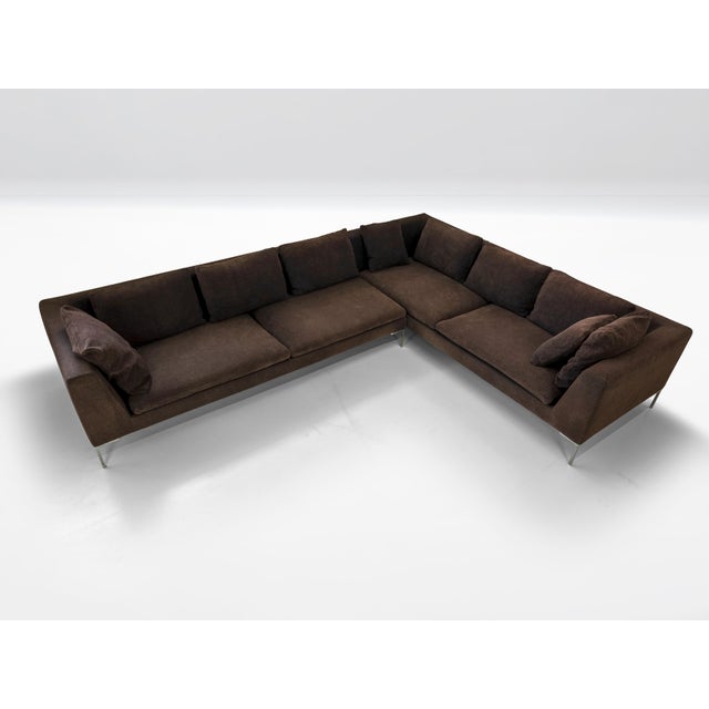Antonio Citterio Charles Sofa Set by Antonio Citterio for B&B Italia, 2010s, Set of 2 For Sale - Image 4 of 16