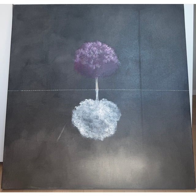 Striking contemporary painting by Brazilian artist Vivian de Campos, from her “Série Árvores” (Tree Series). The...