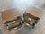 1970s 1970s Rare Pair of Cork and Brass Nightstands For Sale - Image 5 of 13