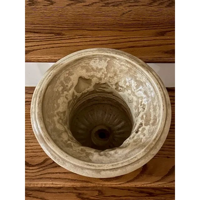 Gold Vintage Majolica Urn For Sale - Image 8 of 8