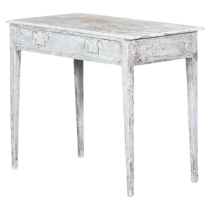 19th Century Swedish Dry Scraped Mahogany Side Table