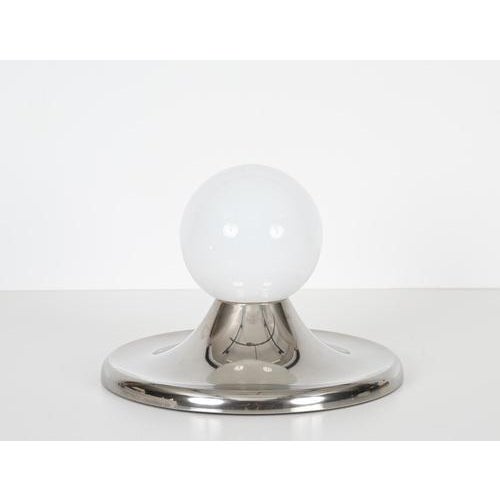 Large Chrome Light Ball Wall or Ceiling Lamp by Castiglioni for Flos, Italy, 1965 For Sale - Image 17 of 18