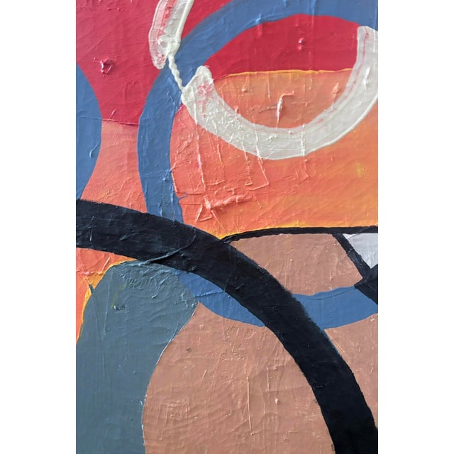2020s Abstract Mixed Media Painting by Christopher Shoemaker, 48” H X 36” W For Sale - Image 5 of 9
