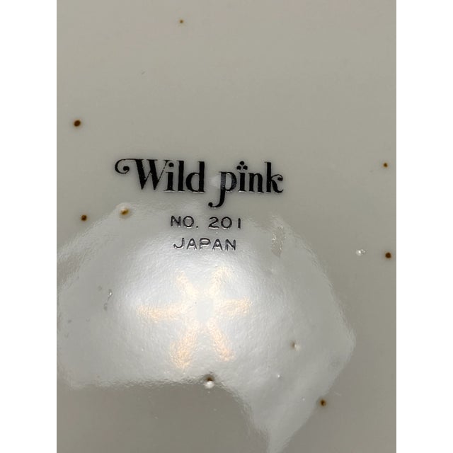 Vintage Wildflower Stoneware Salad Plates, Made in Japan- Set of 7 For Sale - Image 9 of 11
