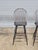 Late 20th Century Late 20th Century Pair of Bench Made Black Windsor Chair Tall Stools by David T. Smith of Ohio For Sale - Image 5 of 11
