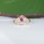 1.27Ct Gia Certified Pink Sapphire Ring With Natural Diamonds in Solid 14k Gold, Size 6.75 For Sale - Image 9 of 10