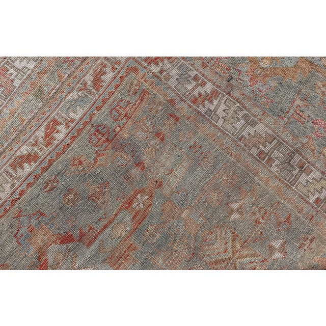 Antique Persian Kurdish Rug With Intricate Motifs and Earthy Tones 5'0 X 5'10 For Sale - Image 12 of 12