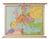 Vintage Historical Wall Map of Europe 1812, Belgium, 1950s For Sale