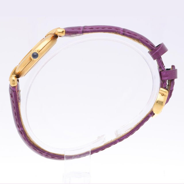 1980s 1980s Cartier Must De Colisee Vermeil 590002 Ladies 24mm Watch Box/Papers For Sale - Image 5 of 15