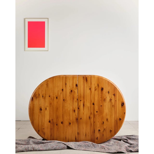 Brutalist Extendable Dining Table in Pine attributed to Rainer Daumiller, Denmark, 1970s For Sale - Image 17 of 18