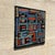 Vintage Boho Geometric Abstract Oil on Canvas For Sale - Image 4 of 6
