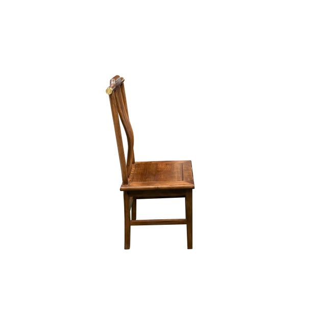 Oriental Modern Yoke High Back Bars Backrest Accent Side Chair For Sale - Image 12 of 14