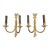 Pair of Late 20th Century Matching Brass Wall Sconces With Bows For Sale