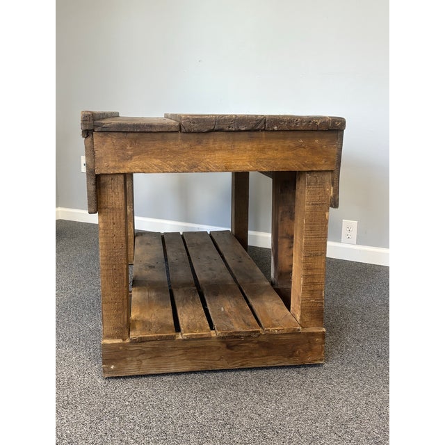 Antique English Workbench For Sale - Image 10 of 11
