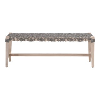 Costa Outdoor Bench, Dove Flat Rope For Sale