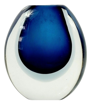 Mid-Century Scandinavian Sommerso Art Glass Vase by Vicke Lindstrand for Kosta, Sweden, 1960s