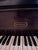 Oxblood Red Krakauer Bros. New York Mahogany Baby Grand Piano With Bench For Sale - Image 8 of 10