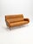 Three-Seater Sofa in Skai with Brass Feet in the style of Marco Zanuso,1950s For Sale - Image 3 of 12