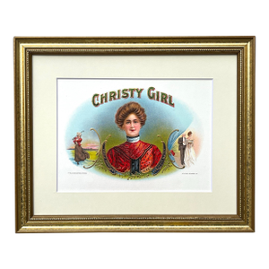 Christie Girl Lithograph Cigar Box