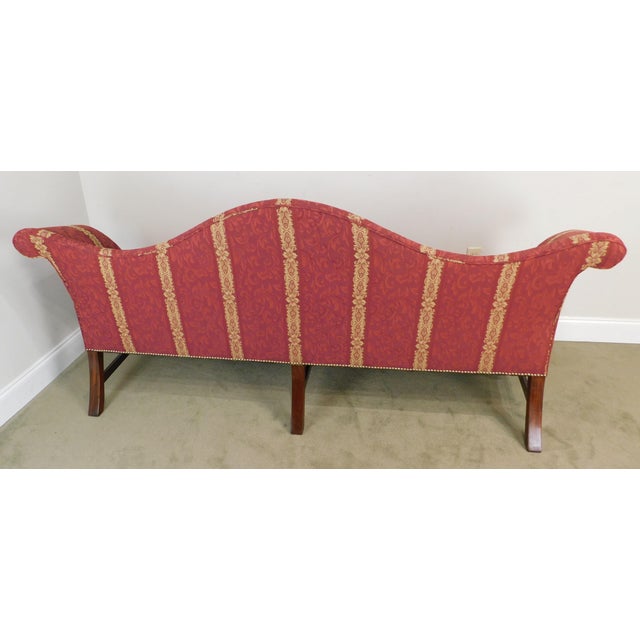 Chippendale Style Fine Custom Quality Mahogany Camel Back ...