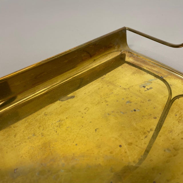 Vintage German Tiki Brass and Bamboo Tray from Grasoli, 1950s For Sale - Image 12 of 18