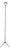 Model Lola D15 Floor Lamp by Rizatto & Meda for Luceplan Italy, 1980s For Sale